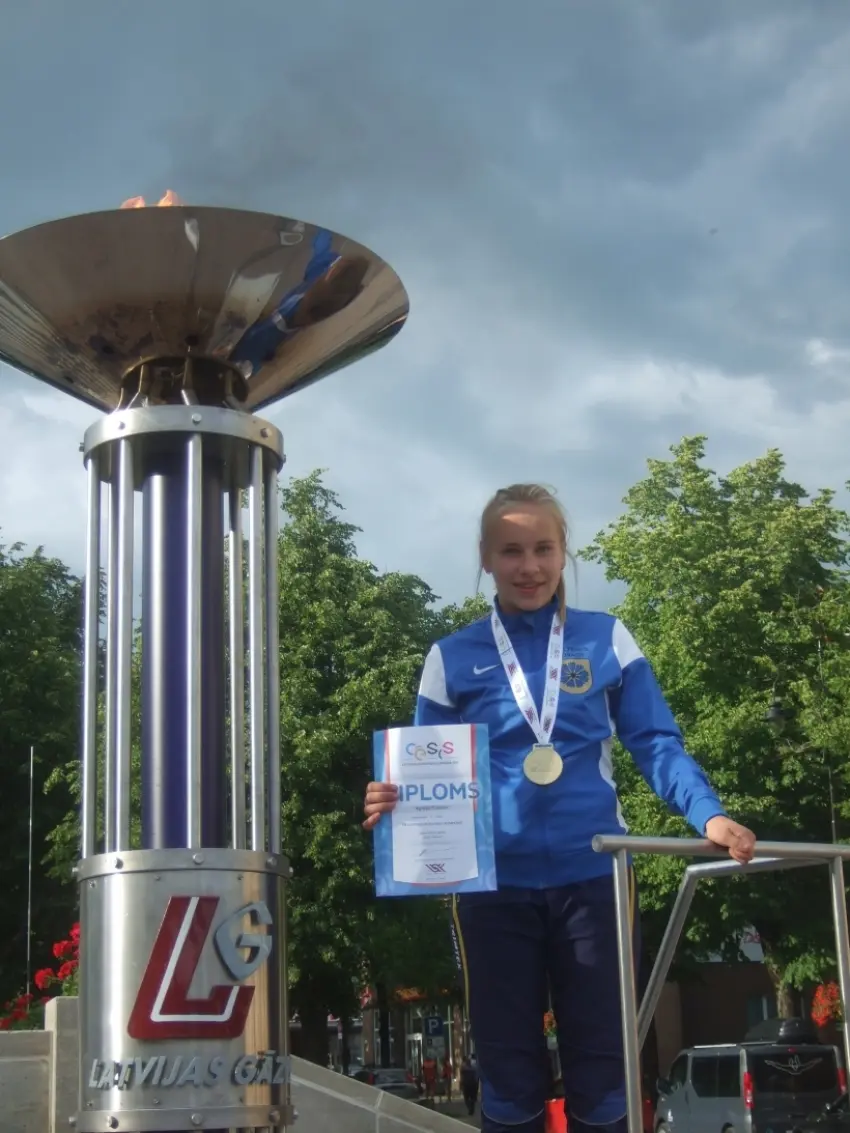 Grundzālietei Agnijai Caunei Latvijas jaunatnes olimpiādes zelts