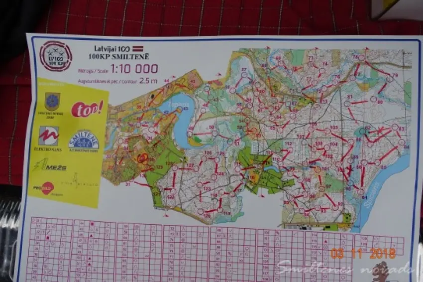 Latvijai 100-100 KP Smiltenē rezultāti
