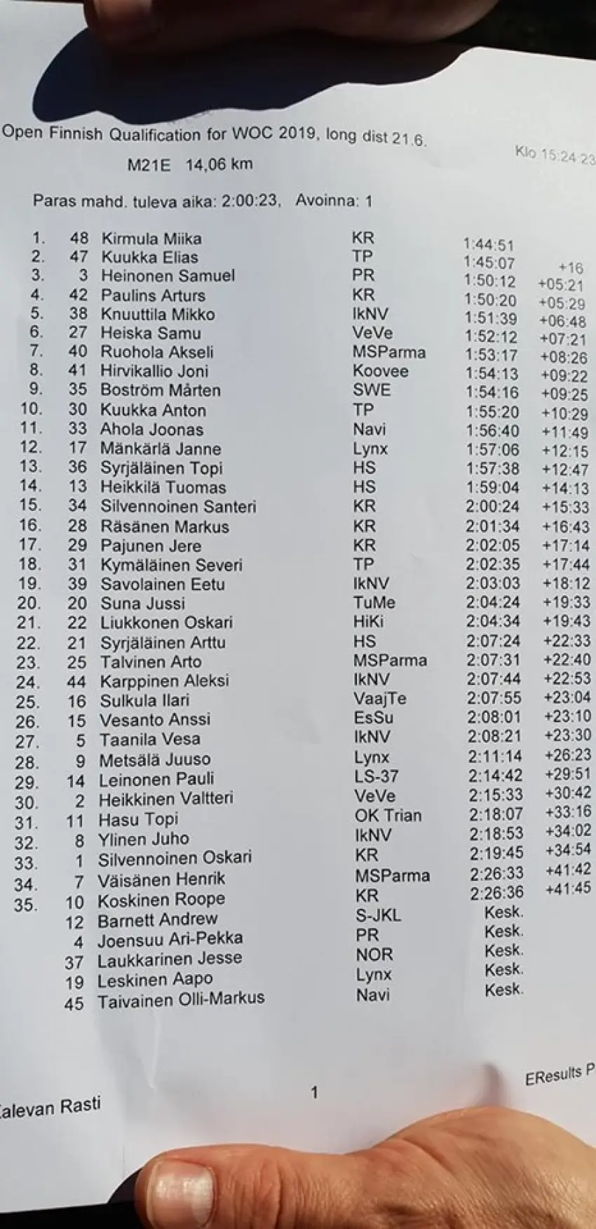 Artūra Paulina veiksmīgie starti