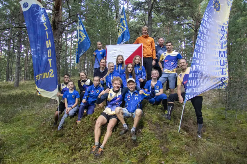 Azimuts OK-Sm BJSS orientieristu veikums Latvijas kausa sacensībās 2020.